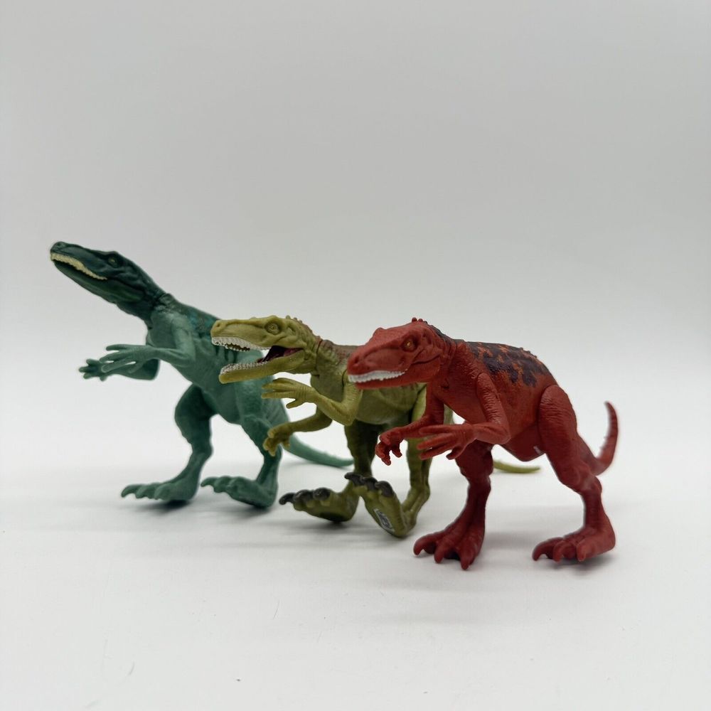 Jurassic World Fallen Kingdom Attack Pack Herrerasaurus Green Red & More Toy Lot